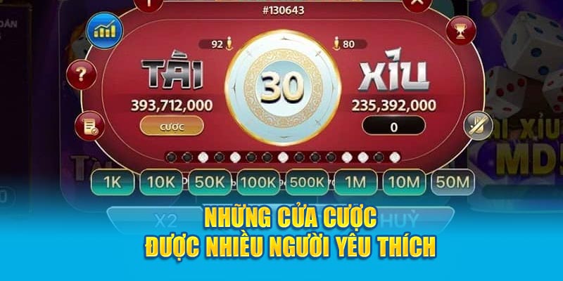 Những cửa cược được nhiều người yêu thích tại nhà cái Hi88